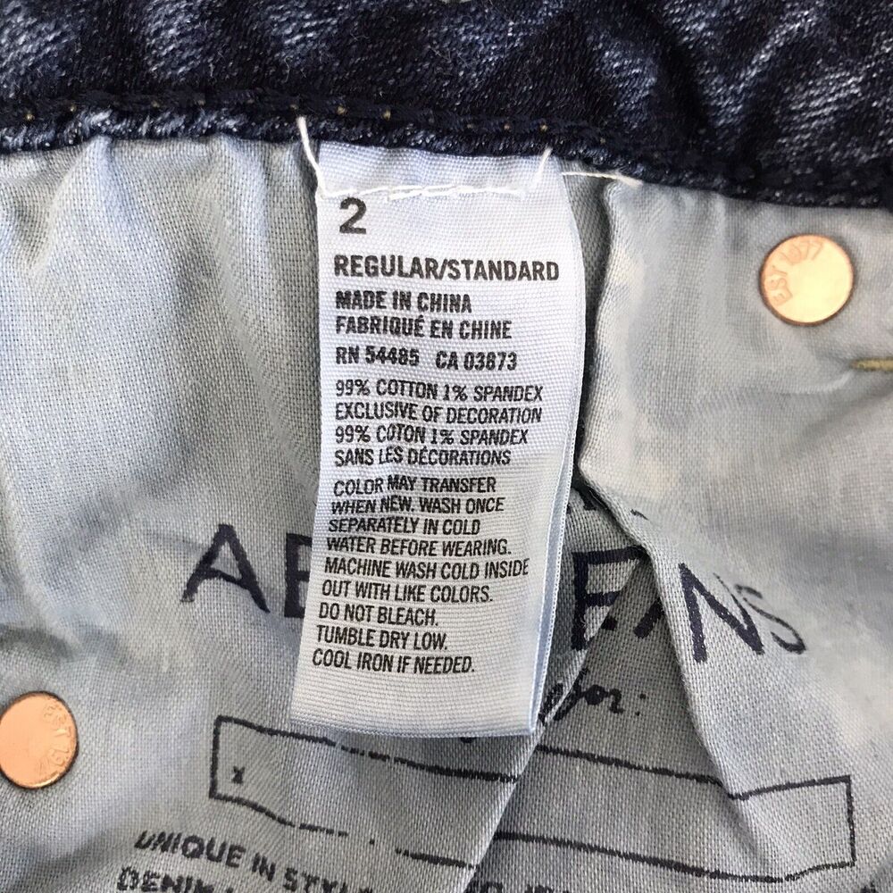 American Eagle Outfitters Jeans Womens 2 Skinny Kick Stretch Bootcut Denim Blue - Picture 10 of 11